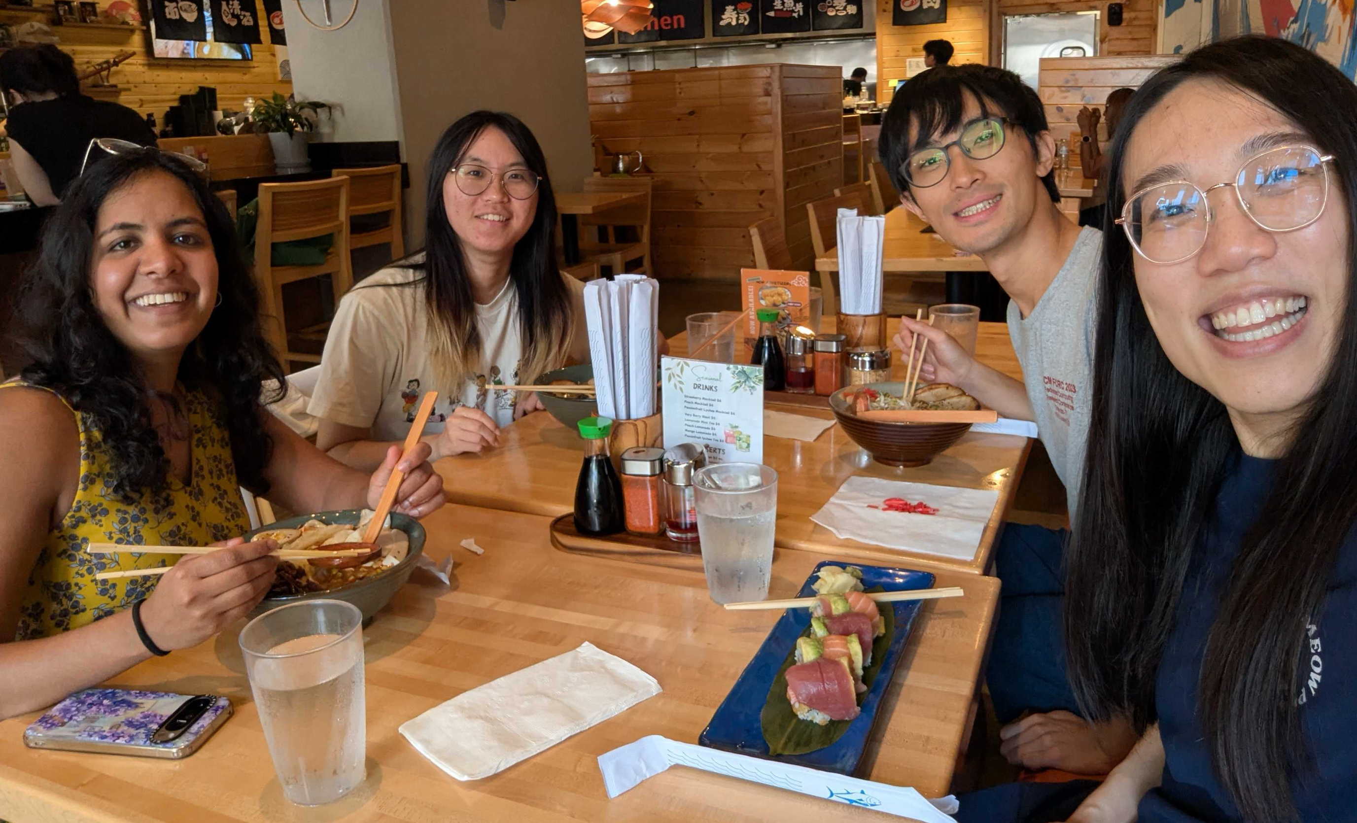 Group photo restaurant